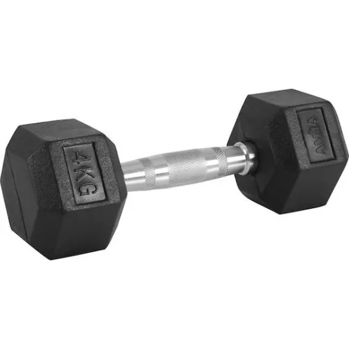 AMILA Βαράκι Εξάγωνο Λαστιχένιο 1 x 4.0kg