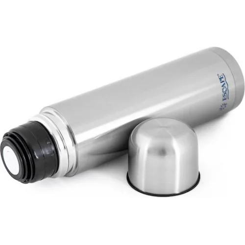 Escape Μπουκάλι Θερμός Ανοξείδωτο 750ml Ασημί με Καπάκι-Κύπελλο Escape Μπουκάλι Θερμός Ανοξείδωτο 750ml Ασημί με Καπάκι-Κύπελλο