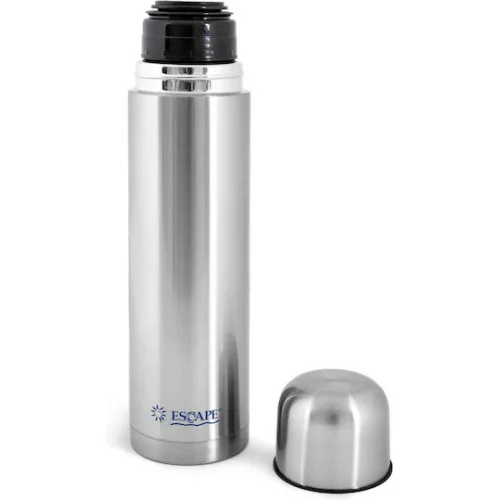 Escape Μπουκάλι Θερμός Ανοξείδωτο 750ml Ασημί με Καπάκι-Κύπελλο Escape Μπουκάλι Θερμός Ανοξείδωτο 750ml Ασημί με Καπάκι-Κύπελλο