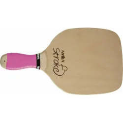 AMILA Stroke Ρακέτα Παραλίας Μπεζ 400gr με Ροζ Ίσια Λαβή AMILA Stroke Ρακέτα Παραλίας Μπεζ 400gr με Ροζ Ίσια Λαβή