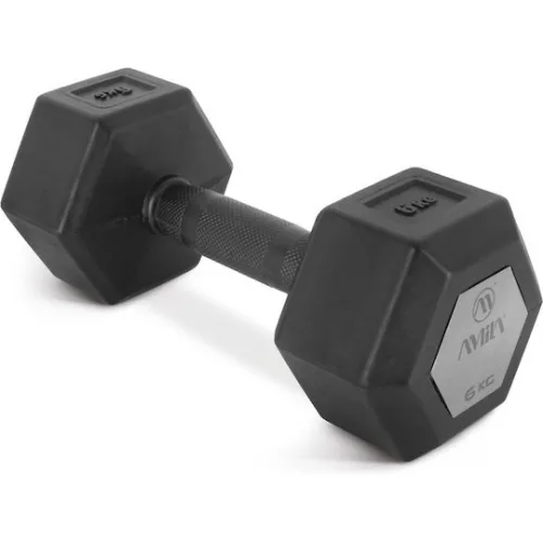 AMILA Βαράκι Εξάγωνο Λαστιχένιο 1 x 6kg