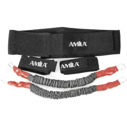 AMILA High Jumping Exerciser Σωληνωτά Λάστιχα Γυμναστικής Σετ 2τμχ Πολύχρωμα 0.455m