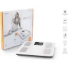 AMILA Fitbody 5 Smart Ζυγαριά 180kg με Λιπομετρητή & Bluetooth Λευκή