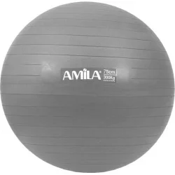 AMILA Μπάλα Pilates 75cm , 1.80kg σε Γκρι Χρώμα