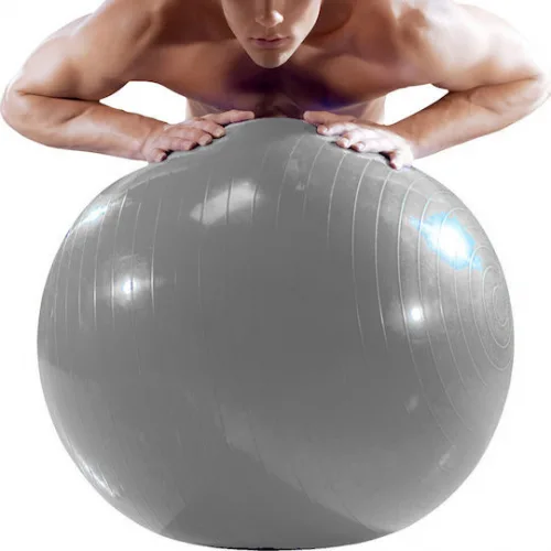 AMILA Μπάλα Pilates 75cm , 1.80kg σε Γκρι Χρώμα