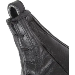 AMILA Δερμάτινος Σάκος Ταχύτητας με Ύψος 28cm Μαύρος