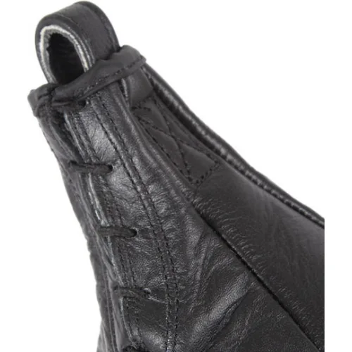 AMILA Δερμάτινος Σάκος Ταχύτητας με Ύψος 28cm Μαύρος