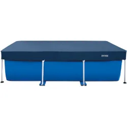 Intex Αντηλιακό Προστατευτικό Κάλυμμα Πισίνας Παραλληλόγραμμο Μπλε 300x200εκ.
