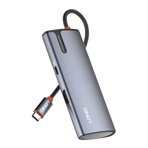 Ldnio DS-15H USB-C Docking Station με HDMI 4K PD Γκρι Ldnio DS-15H USB-C Docking Station με HDMI 4K PD Γκρι