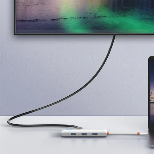 Ldnio 6-in-1 USB-C Docking Station με HDMI 4K PD Ethernet Λευκό Ldnio 6-in-1 USB-C Docking Station με HDMI 4K PD Ethernet Λευκό