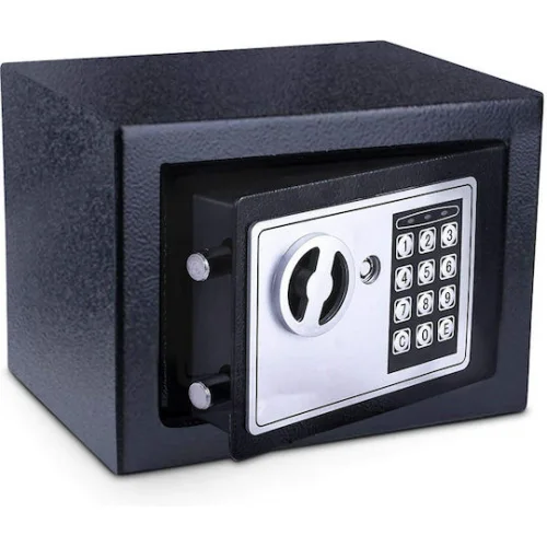 Powertech Χρηματοκιβώτιο με Ψηφιακό Κλείδωμα και Κλειδί Μ17xΠ23xΥ17cm Βάρους 2.18kg