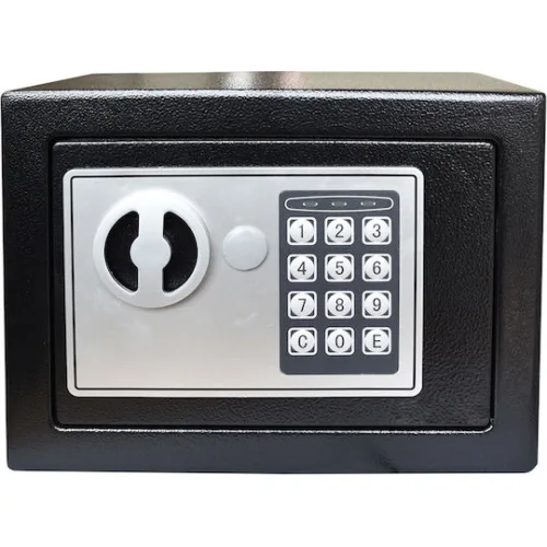 Powertech Χρηματοκιβώτιο με Ψηφιακό Κλείδωμα και Κλειδί Μ17xΠ23xΥ17cm Βάρους 2.18kg