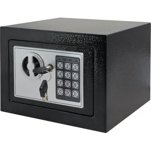 Powertech Χρηματοκιβώτιο με Ψηφιακό Κλείδωμα και Κλειδί Μ17xΠ23xΥ17cm Βάρους 2.18kg