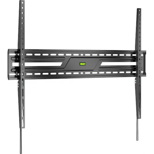 Powertech PT-1369 Βάση Τηλεόρασης Τοίχου έως 100" και 75kg Ασημί