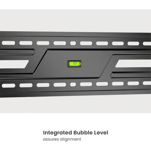 Powertech PT-1369 Βάση Τηλεόρασης Τοίχου έως 100" και 75kg Ασημί