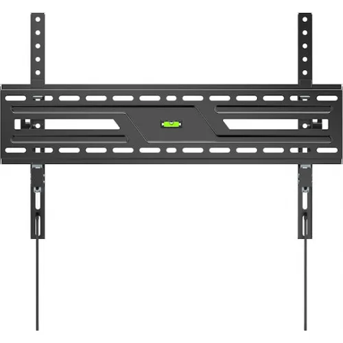 Powertech PT-1370 Βάση Τηλεόρασης Τοίχου έως 86" και 75kg Ασημί