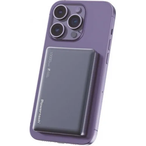 Powertech PT-1377 MagSafe Power Bank 10000mAh 20W Γκρι Powertech PT-1377 MagSafe Power Bank 10000mAh 20W Γκρι