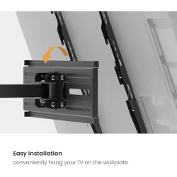 Powertech PT-1388 Βάση Τηλεόρασης Τοίχου με Βραχίονα έως 65" και 35kg Ασημί Powertech PT-1388 Βάση Τηλεόρασης Τοίχου με Βραχίονα έως 65" και 35kg Ασημί