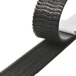 Powertech Αυτοκόλλητη Ταινία Χριτς Χρατς Μαύρη 2.5mx25mm