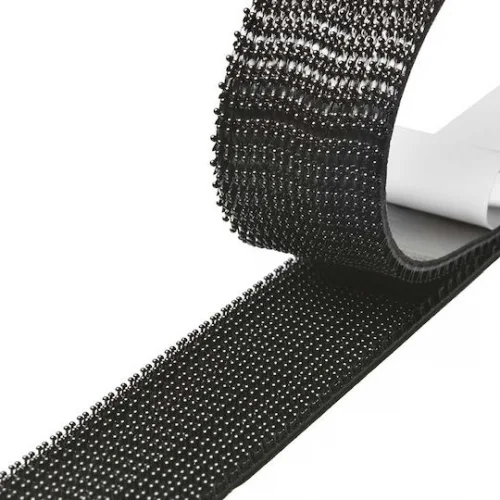 Powertech Αυτοκόλλητη Ταινία Χριτς Χρατς Μαύρη 2.5mx25mm