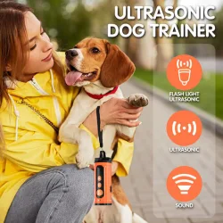 Powertech Συσκευή με Υπέρηχους Εκπαίδευσης Σκύλου σε Μαύρο χρώμα