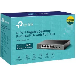 TP-LINK TL-SG1005P-PD v1 Unmanaged L2 PoE Switch με 5 Θύρες Gigabit (1Gbps) Ethernet