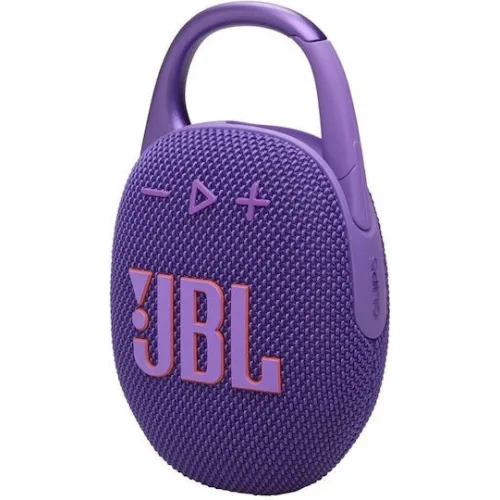 JBL Clip 5 Αδιάβροχο Ηχείο Bluetooth 7W με Διάρκεια Μπαταρίας έως 12 ώρες Μωβ