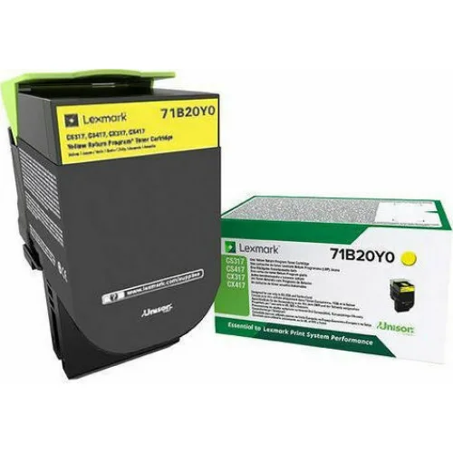Συμβατό Toner για Laser Εκτυπωτή Lexmark 2300 Σελίδων Κίτρινο