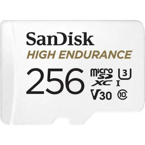Sandisk High Endurance microSDXC 256GB Class 10 U3 V30 UHS-I με αντάπτορα