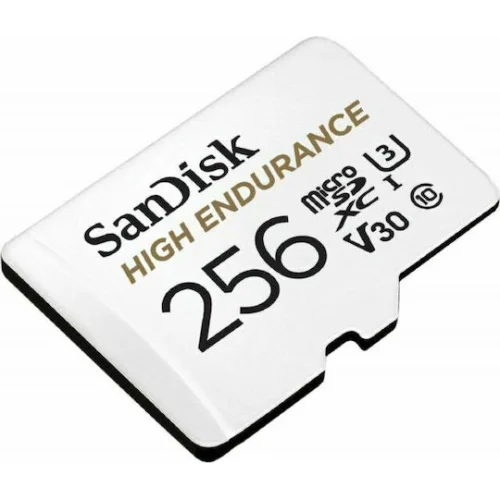Sandisk High Endurance microSDXC 256GB Class 10 U3 V30 UHS-I με αντάπτορα