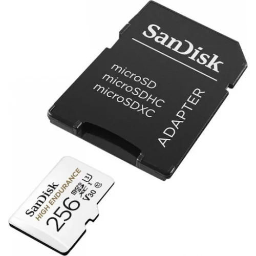 Sandisk High Endurance microSDXC 256GB Class 10 U3 V30 UHS-I με αντάπτορα