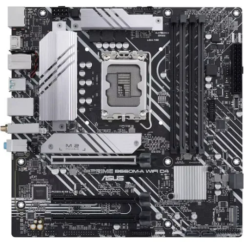 Asus Prime B660M-A WiFi D4 Motherboard Micro ATX με Intel 1700 Socket 90MB1AE0-M0EAY0