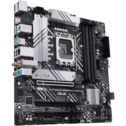 Asus Prime B660M-A WiFi D4 Motherboard Micro ATX με Intel 1700 Socket 90MB1AE0-M0EAY0