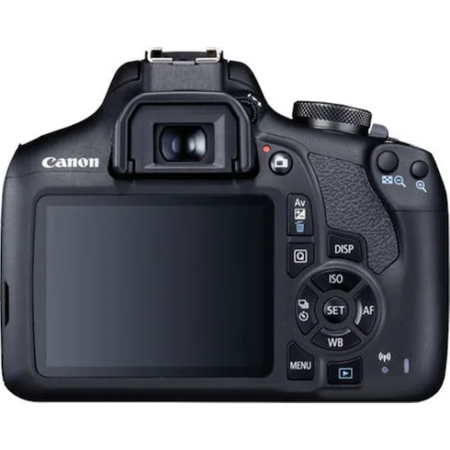 Canon DSLR Φωτογραφική Μηχανή EOS 2000D Crop Frame Kit (EF-S 18-55mm F3.5-5.6 SEE) Black