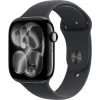 Apple Watch Series 11 Aluminium 46mm Αδιάβροχο με Παλμογράφο (Jet Black Aluminium Case with Black Sport Band - M/L)
