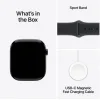 Apple Watch Series 11 Aluminium 46mm Αδιάβροχο με Παλμογράφο (Jet Black Aluminium Case with Black Sport Band - M/L)