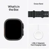 Apple Watch Ultra 3 Titanium 49mm Αδιάβροχο με eSIM και Παλμογράφο (Black Titanium Case with Black Ocean Band)