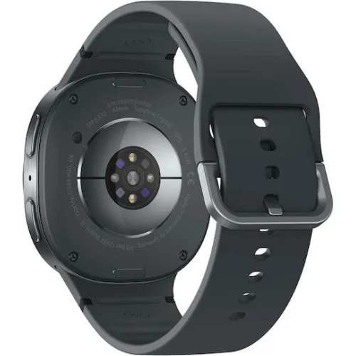 Samsung Galaxy Watch8 Aluminium 44mm Αδιάβροχο με Παλμογράφο (Dark Gray)