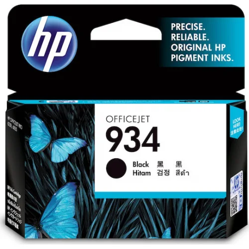 HP 934 Γνήσιο Μελάνι Εκτυπωτή InkJet Μαύρο (C2P19AE)