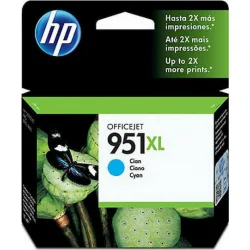 HP 951XL Γνήσιο Μελάνι Εκτυπωτή InkJet Κυανό (CN046AE)