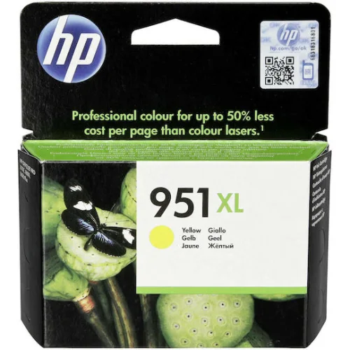 HP 951XL Γνήσιο Μελάνι Εκτυπωτή InkJet Κίτρινο (CN048AE)