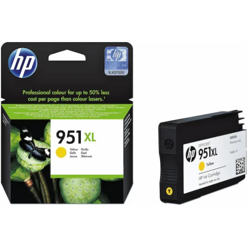 HP 951XL Γνήσιο Μελάνι Εκτυπωτή InkJet Κίτρινο (CN048AE)