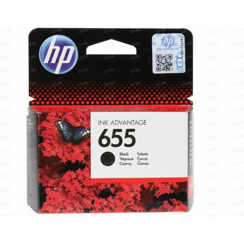 HP 655 Γνήσιο Μελάνι Εκτυπωτή InkJet Μαύρο (CZ109AE)