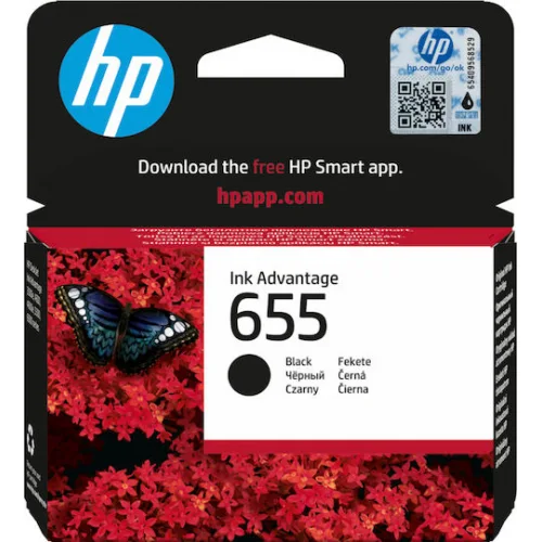 HP 655 Γνήσιο Μελάνι Εκτυπωτή InkJet Μαύρο (CZ109AE)