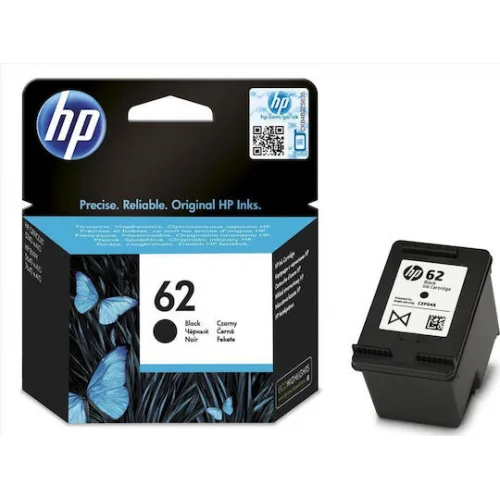 HP 62 Γνήσιο Μελάνι Εκτυπωτή InkJet Μαύρο (C2P04AE)
