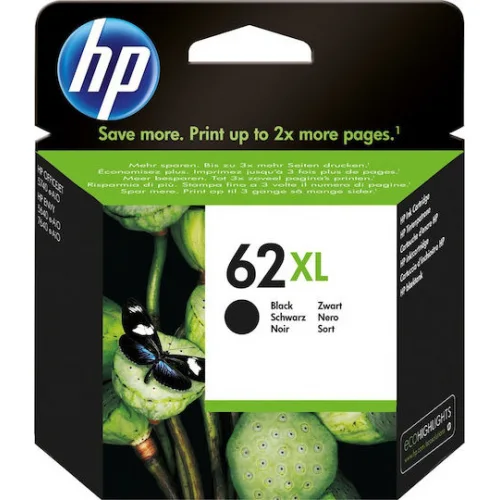 HP 62XL Γνήσιο Μελάνι Εκτυπωτή InkJet Μαύρο (C2P05AE)