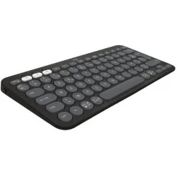 Logitech Pebble Keys 2 K380s Ασύρματο Bluetooth Πληκτρολόγιο International English Γκρι