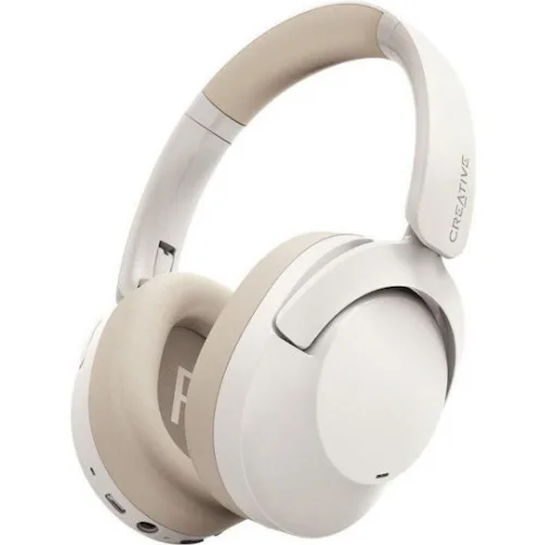 Creative Zen Hybrid 2 Ασύρματα / Ενσύρματα Over Ear Ακουστικά με 67 ώρες Λειτουργίας και Quick Charge Cream Creative Zen Hybrid 2 Ασύρματα / Ενσύρματα Over Ear Ακουστικά με 67 ώρες Λειτουργίας και Quick Charge Cream