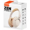 Creative Zen Hybrid 2 Ασύρματα / Ενσύρματα Over Ear Ακουστικά με 67 ώρες Λειτουργίας και Quick Charge Cream Creative Zen Hybrid 2 Ασύρματα / Ενσύρματα Over Ear Ακουστικά με 67 ώρες Λειτουργίας και Quick Charge Cream