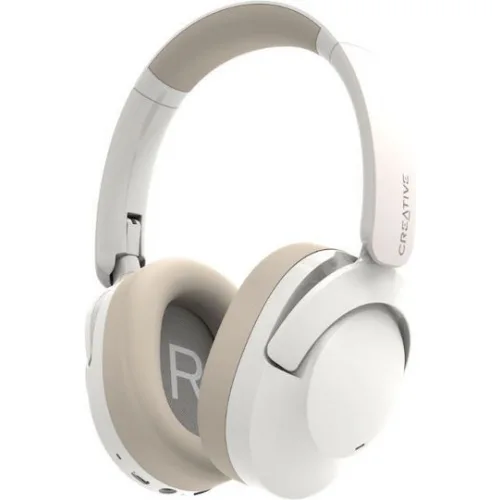 Creative Zen Hybrid 2 Ασύρματα / Ενσύρματα Over Ear Ακουστικά με 67 ώρες Λειτουργίας και Quick Charge Cream Creative Zen Hybrid 2 Ασύρματα / Ενσύρματα Over Ear Ακουστικά με 67 ώρες Λειτουργίας και Quick Charge Cream